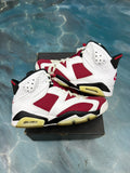 JORDAN 6 RETRO CARMINE (2021) PRE OWNED SIZE 12