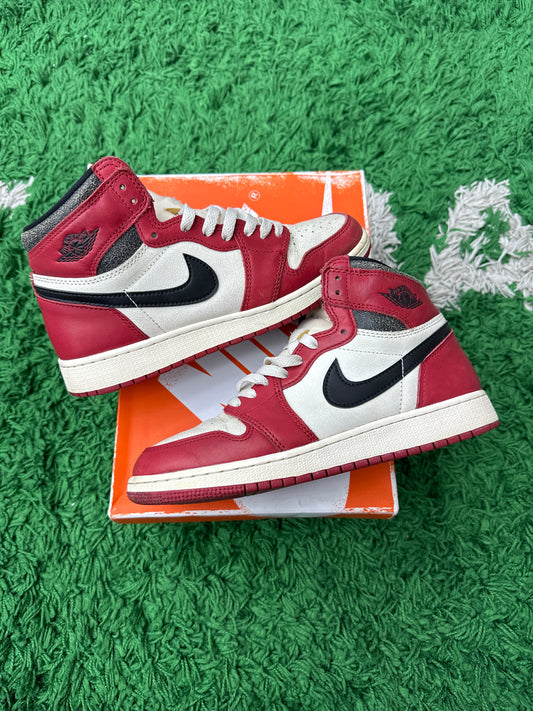 JORDAN 1 RETRO HIGH OG CHICAGO LOST AND FOUND (GS) PRE-OWNED SIZE 7