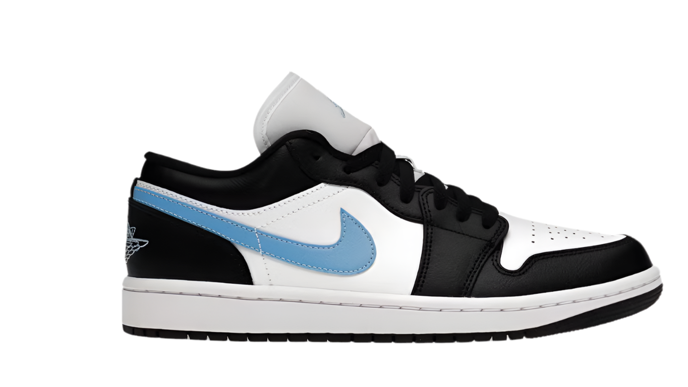 JORDAN 1 LOW BLACK UNIVERSITY BLUE WHITE (WOMEN’S)