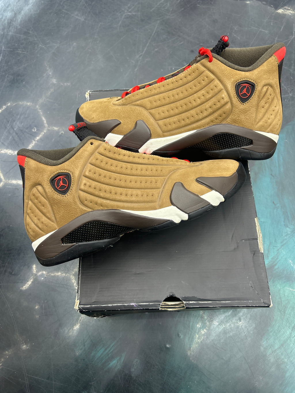 JORDAN 14 RETRO WINTERIZED ARCHEO BROWN SIZE 9 PREOWNED