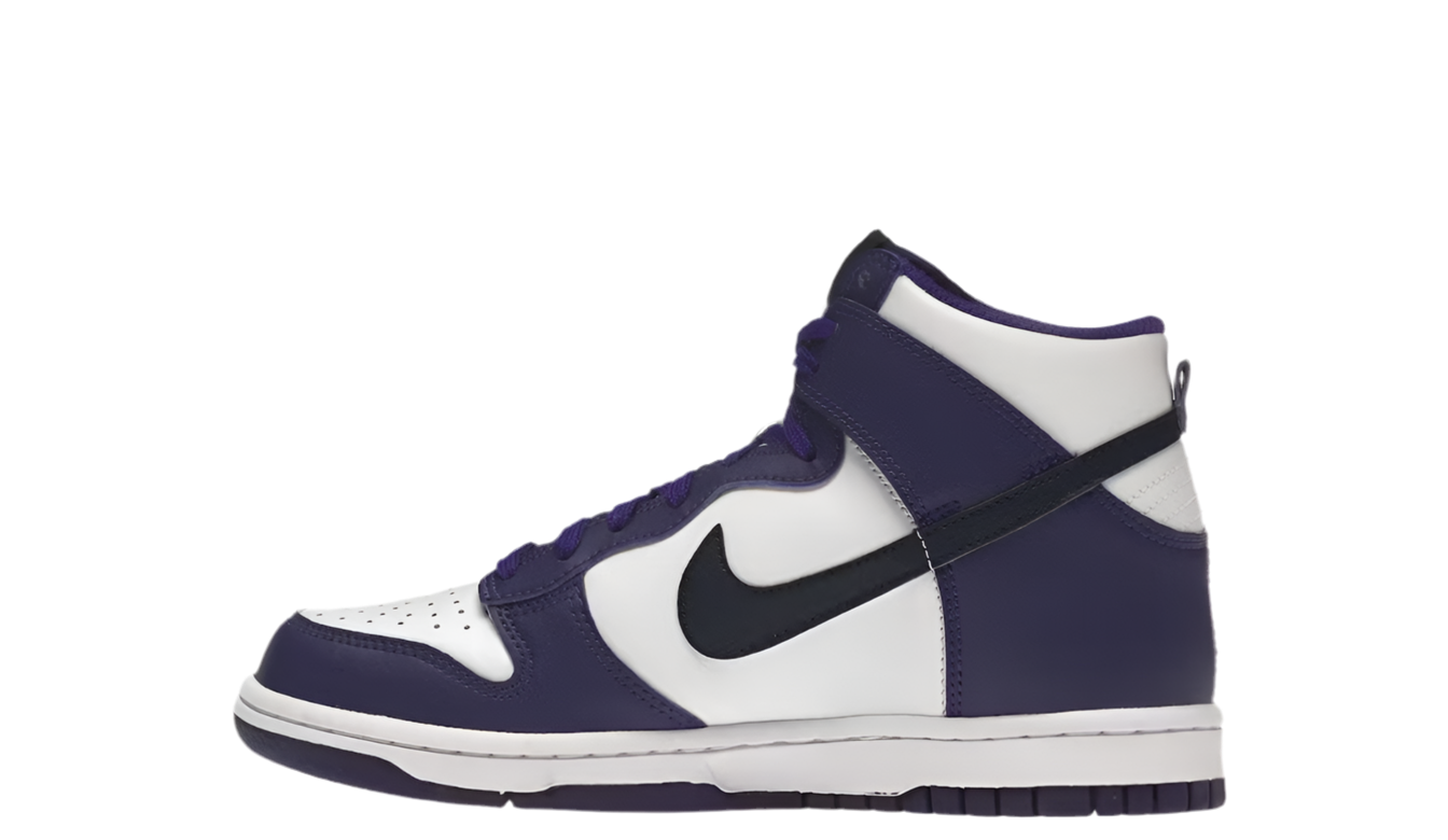 NIKE DUNK HIGH ELECTRO PURPLE MIDNIGHT NAVY (GS)