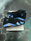 JORDAN 14 RETRO BLACK UNIVERSITY BLUE (2026) PRE OWNED SIZE 8.5