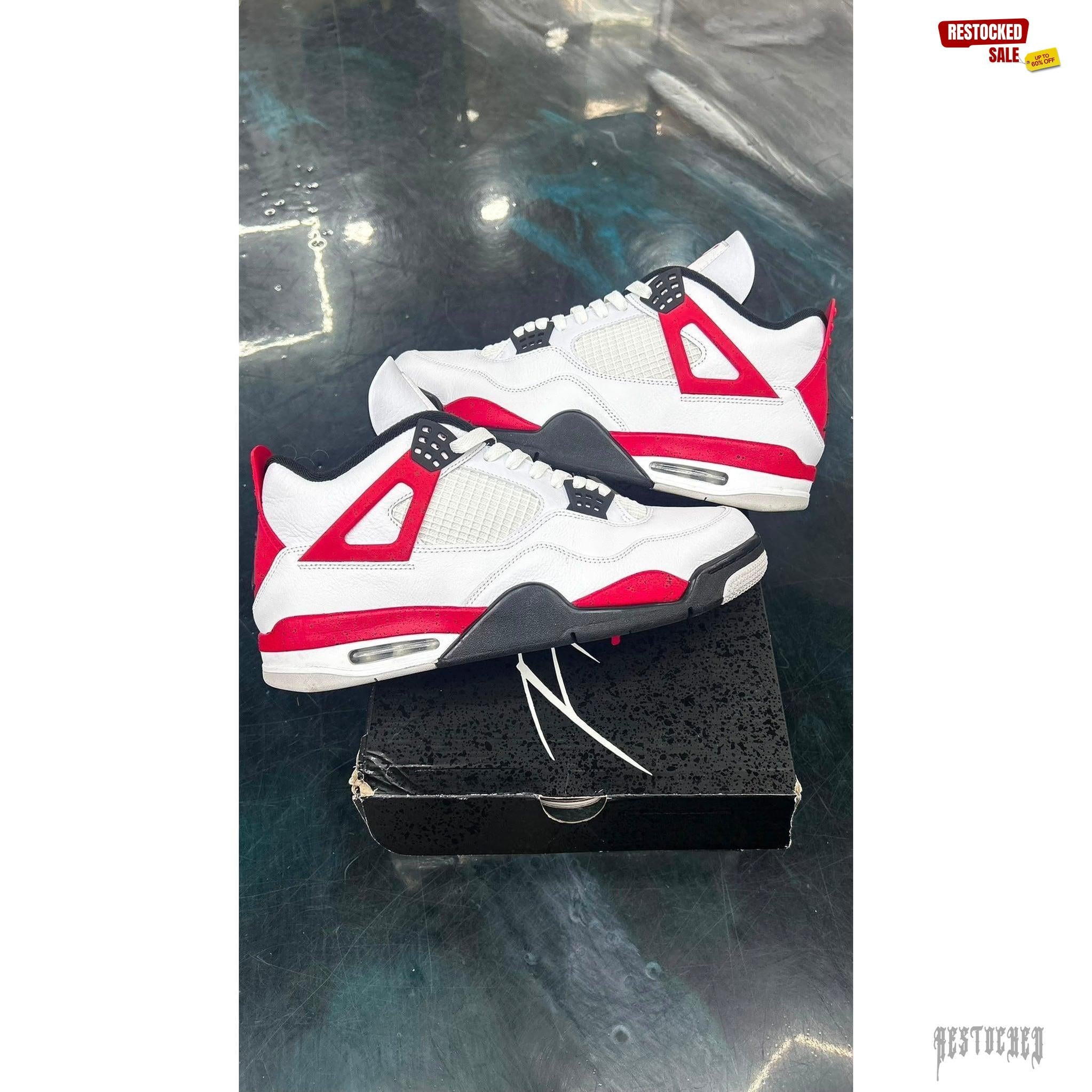 JORDAN 4 RETRO RED CEMENT PRE OWNED SIZE 13
