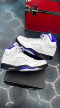 JORDAN 5 RETRO DARK CONCORD PRE OWNED SIZE 11