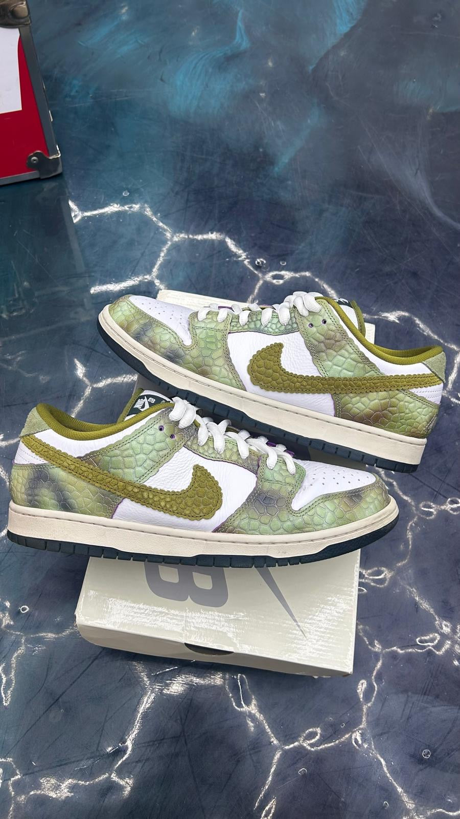 NIKE SB DUNK LOW ALEXIS SABLONE CHAMALEON PRE OWNED SIZE 12