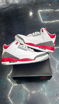 JORDAN 3 RETRO FIRE RED PRE OWNED SIZE 9.5