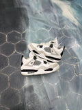 JORDAN 4 RETRO MILITARY BLACK PRE OWNED SIZE 8 NO BOX
