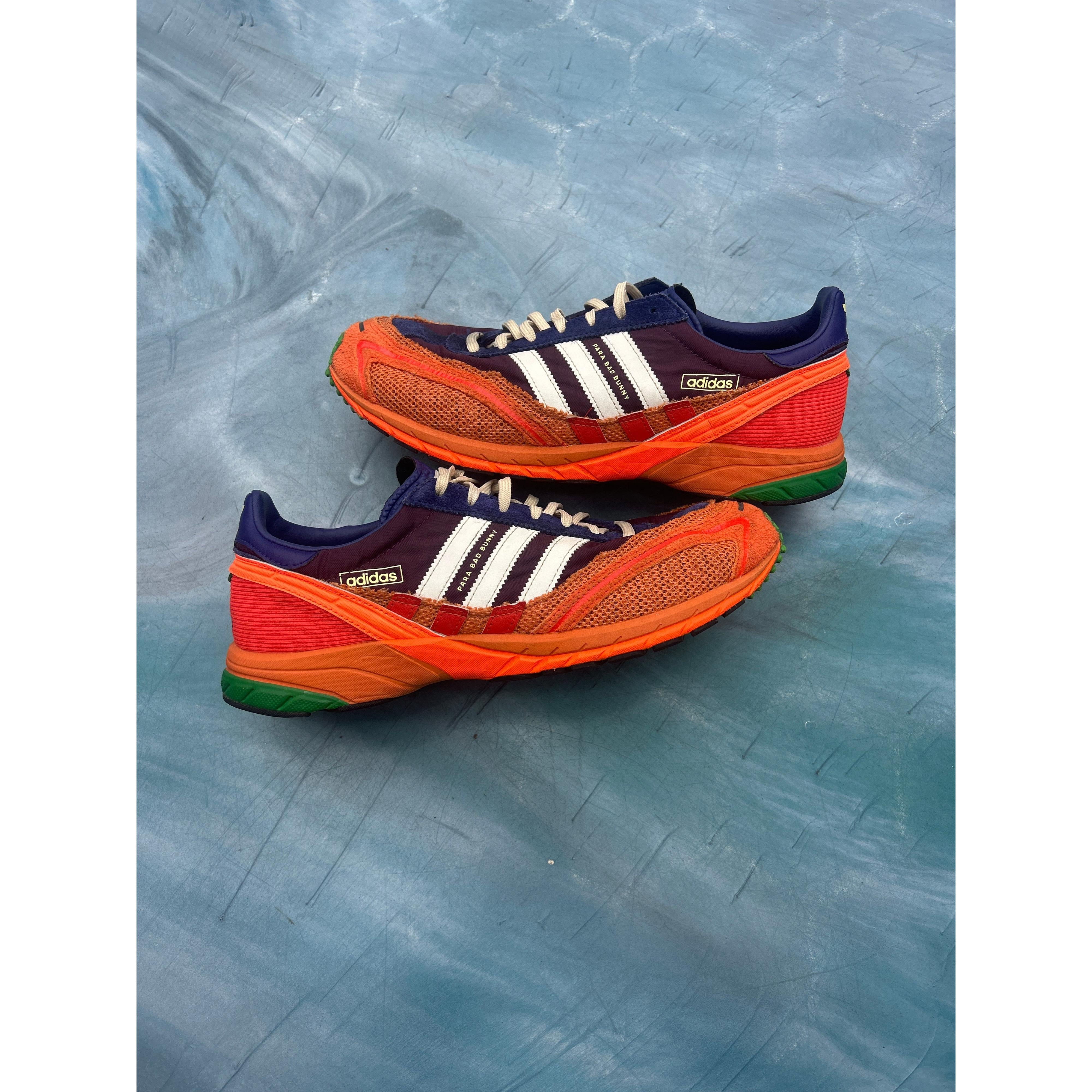 ADIDAS ADIZERO SL72 BAD BUNNY MAROON SIZE 10.5 PREOWNED (NO BOX)