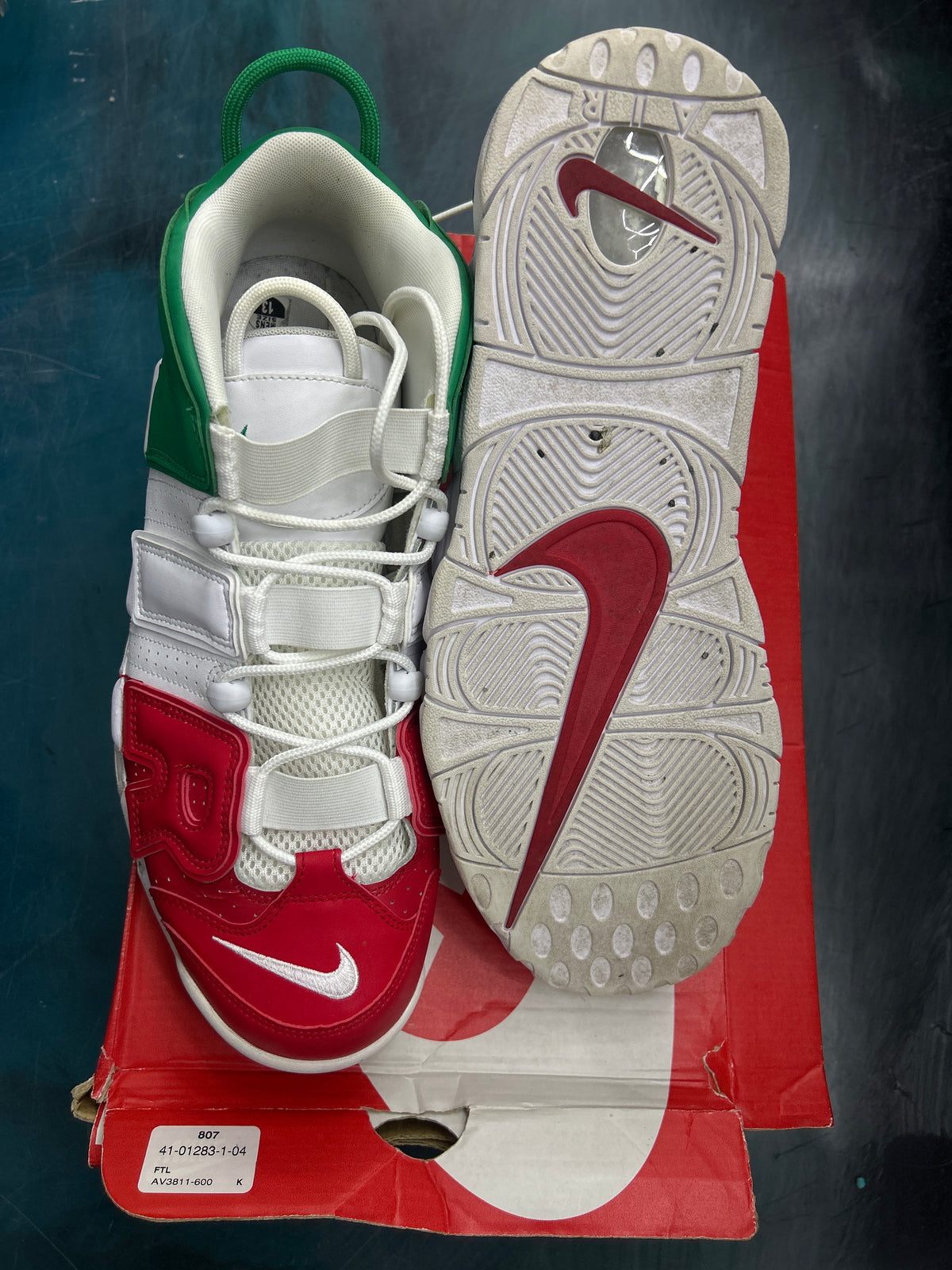 NIKE AIR MORE UPTEMPO 96 ITALY SIZE 13 PRE OWNED