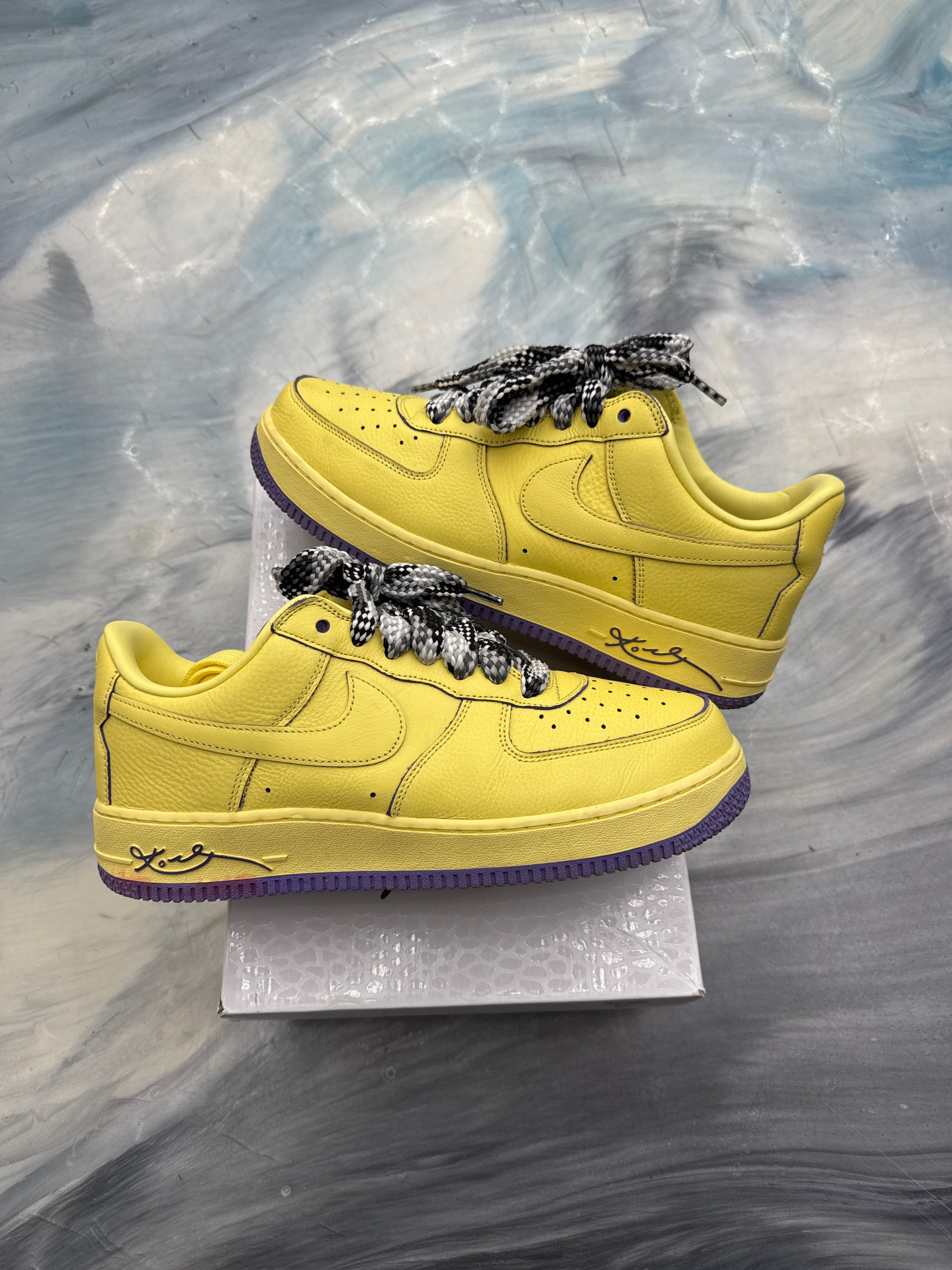 NIKE AIR FORCE 1 LOW PROTO KOBE BRYANT MAMBA MENTALITY PRE OWNED SIZE 11.5