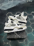 JORDAN 4 RETRO MILITARY BLACK PRE OWNED SIZE 8