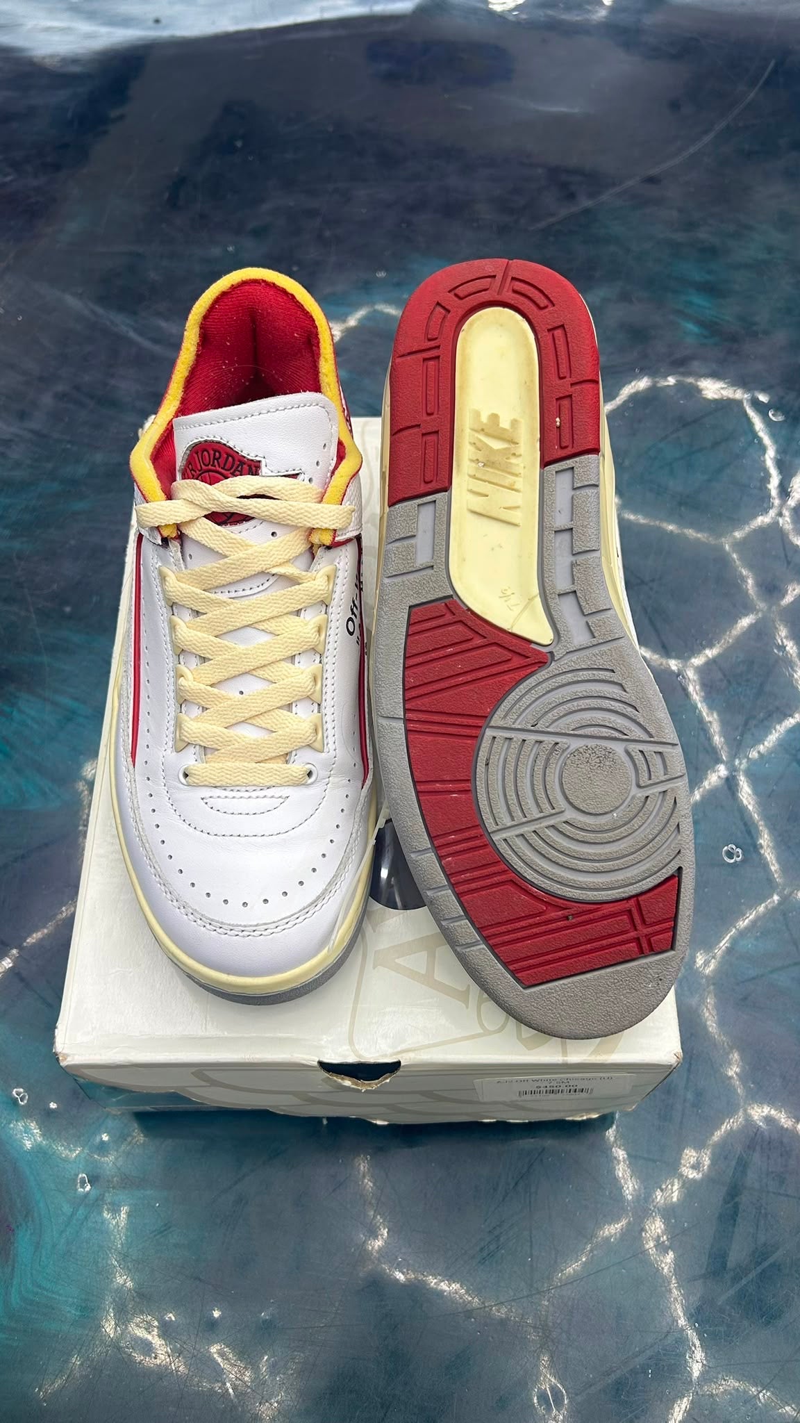JORDAN 2 RETRO LOW SP OFF WHITE PRE OWNED SIZE 7.5