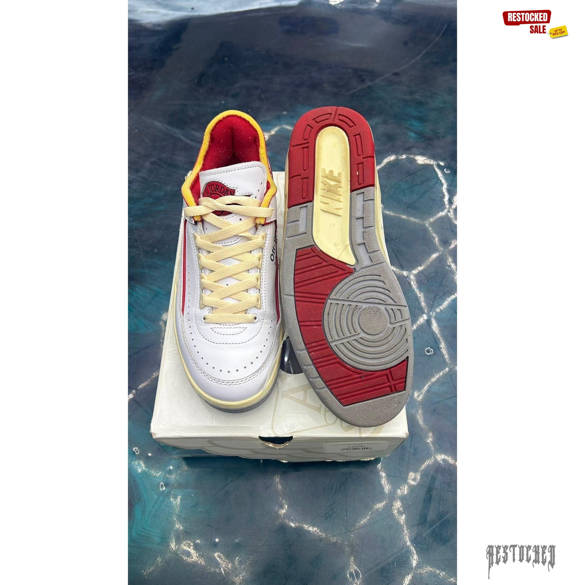 JORDAN 2 RETRO LOW SP OFF WHITE PRE OWNED SIZE 7.5