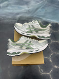 ASICS GEL-KAYANO 14 WHITE PURE SILVER SLATE GREY SAGE PRE OWNED SIZE 8