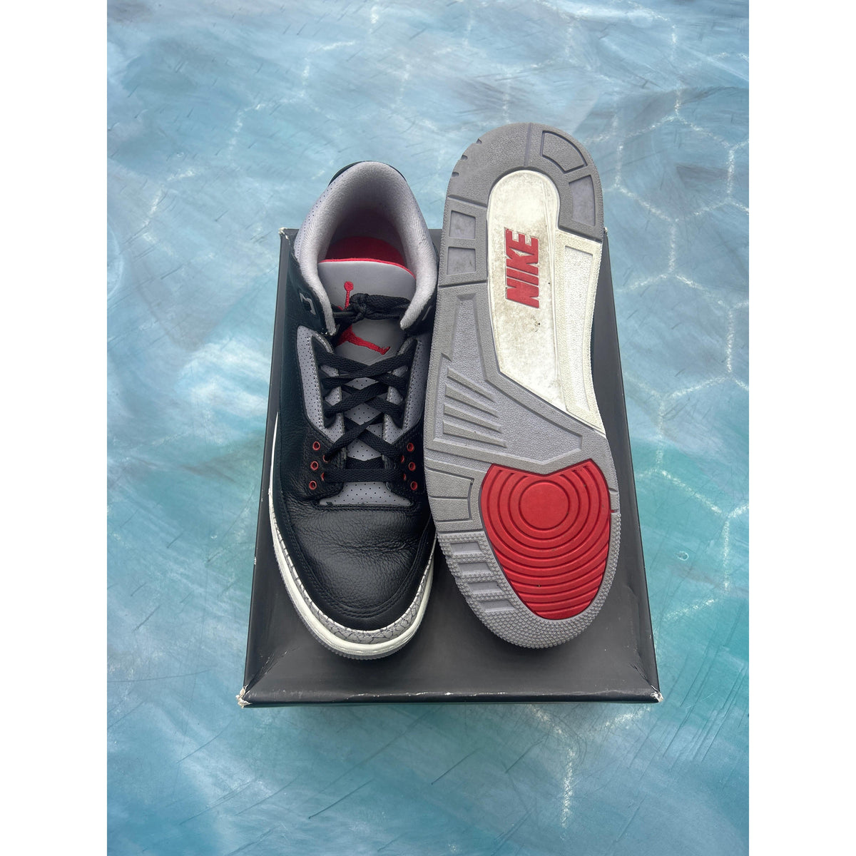 JORDAN 3 RETRO OG BLACK CEMENT (2024) PREOWNED SIZE 13