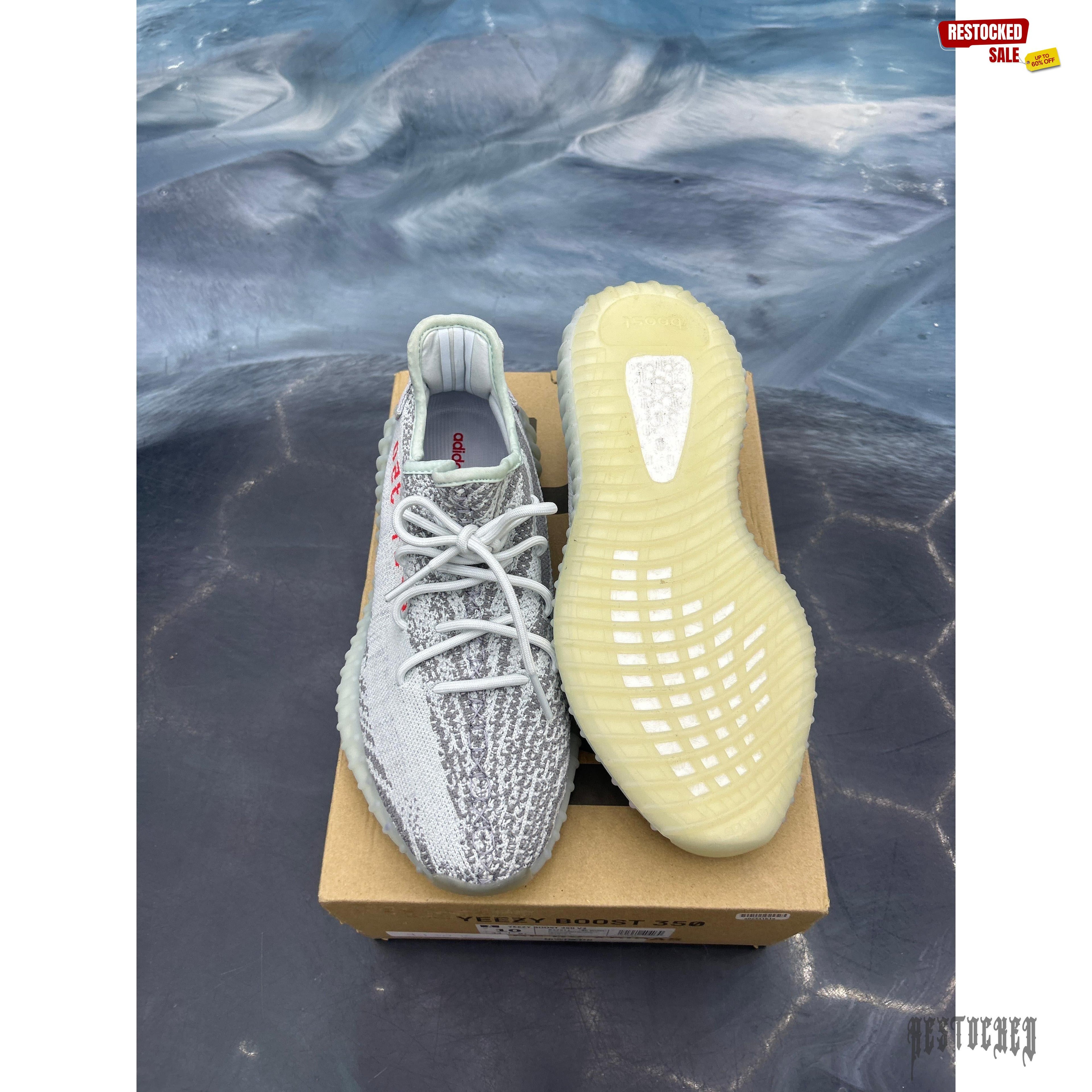ADIDAS YEEZY BOOST 350 V2 BLUE TINT PRE OWNED SIZE 10