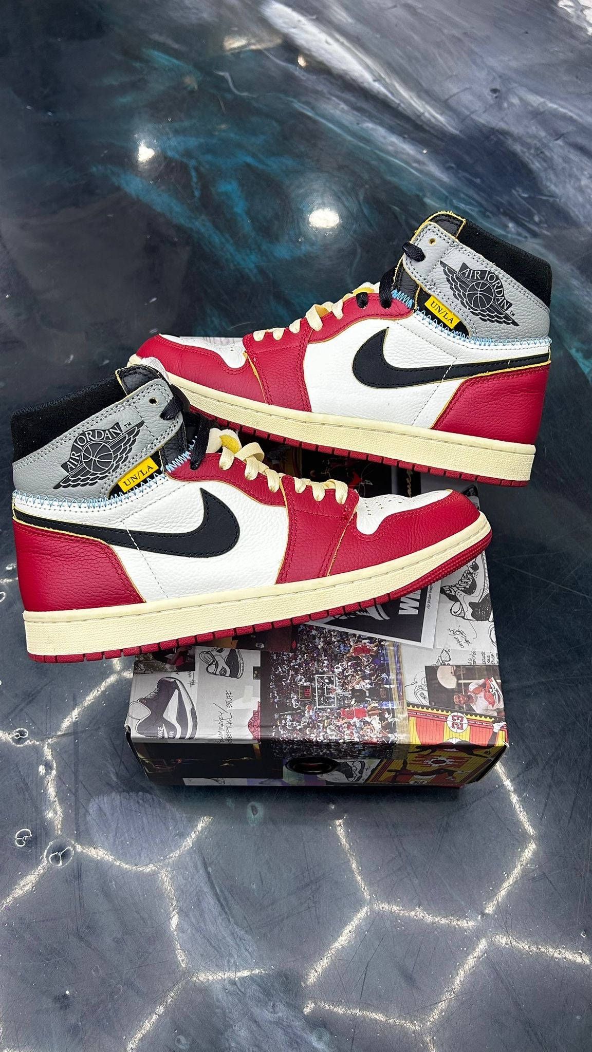 JORDAN 1 RETRO HIGH OG SP UNION LA CHICAGO SHADOW PRE OWNED SIZE 8