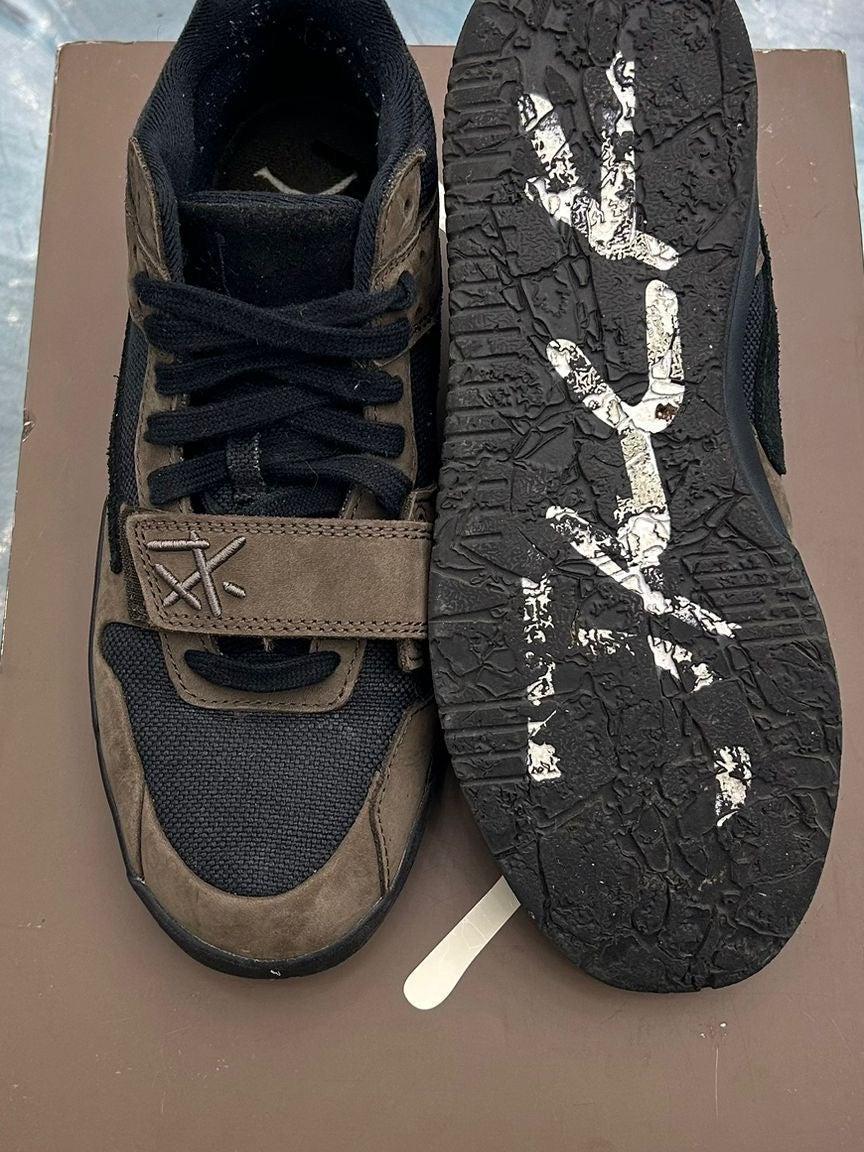 JORDAN JUMPMAN JACK TR TRAVIS SCOTT MOCHA PRE OWNED SIZE 8.5