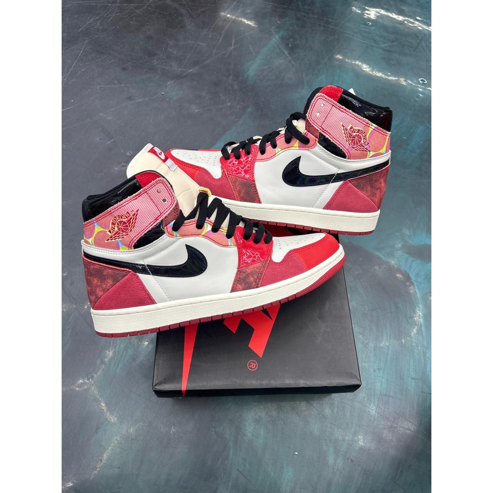 JORDAN 1 RETRO HIGH OG SPIDER-MAN ACROSS THE SPIDER VERSE PRE-OWNED SIZE 10.5