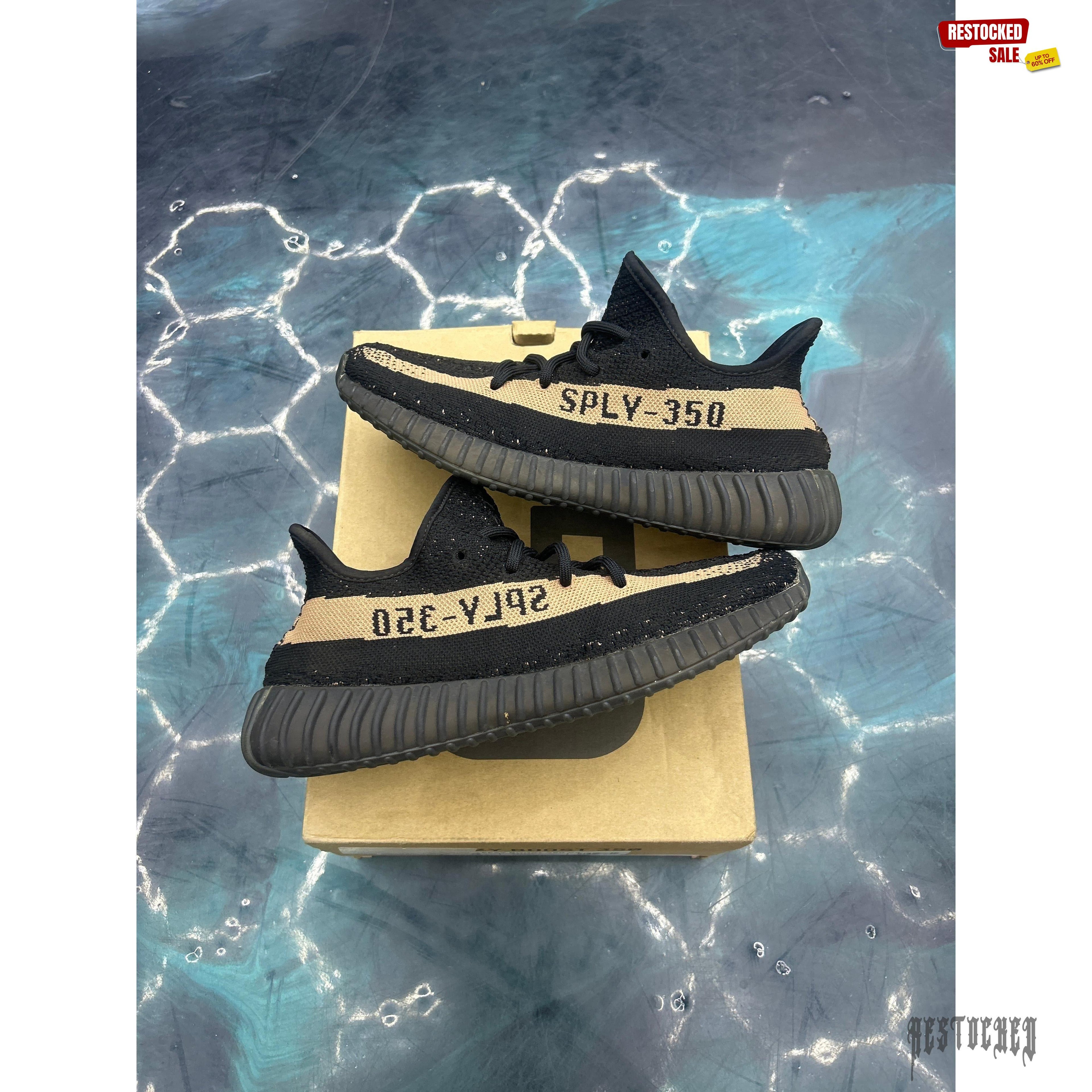 ADIDAS YEEZY BOOST 350 V2 CORE BLACK COPPER PRE OWNED SIZE 8