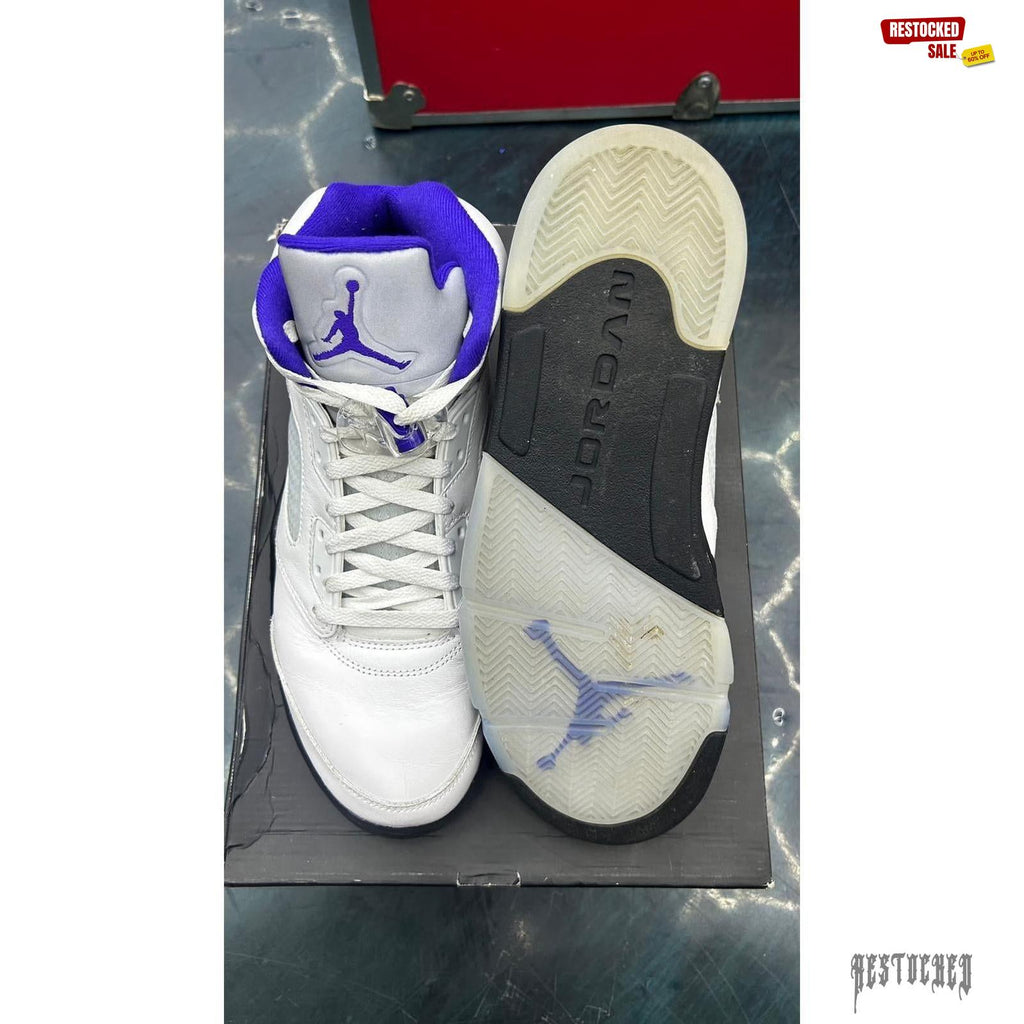 JORDAN 5 RETRO DARK CONCORD PRE OWNED SIZE 11