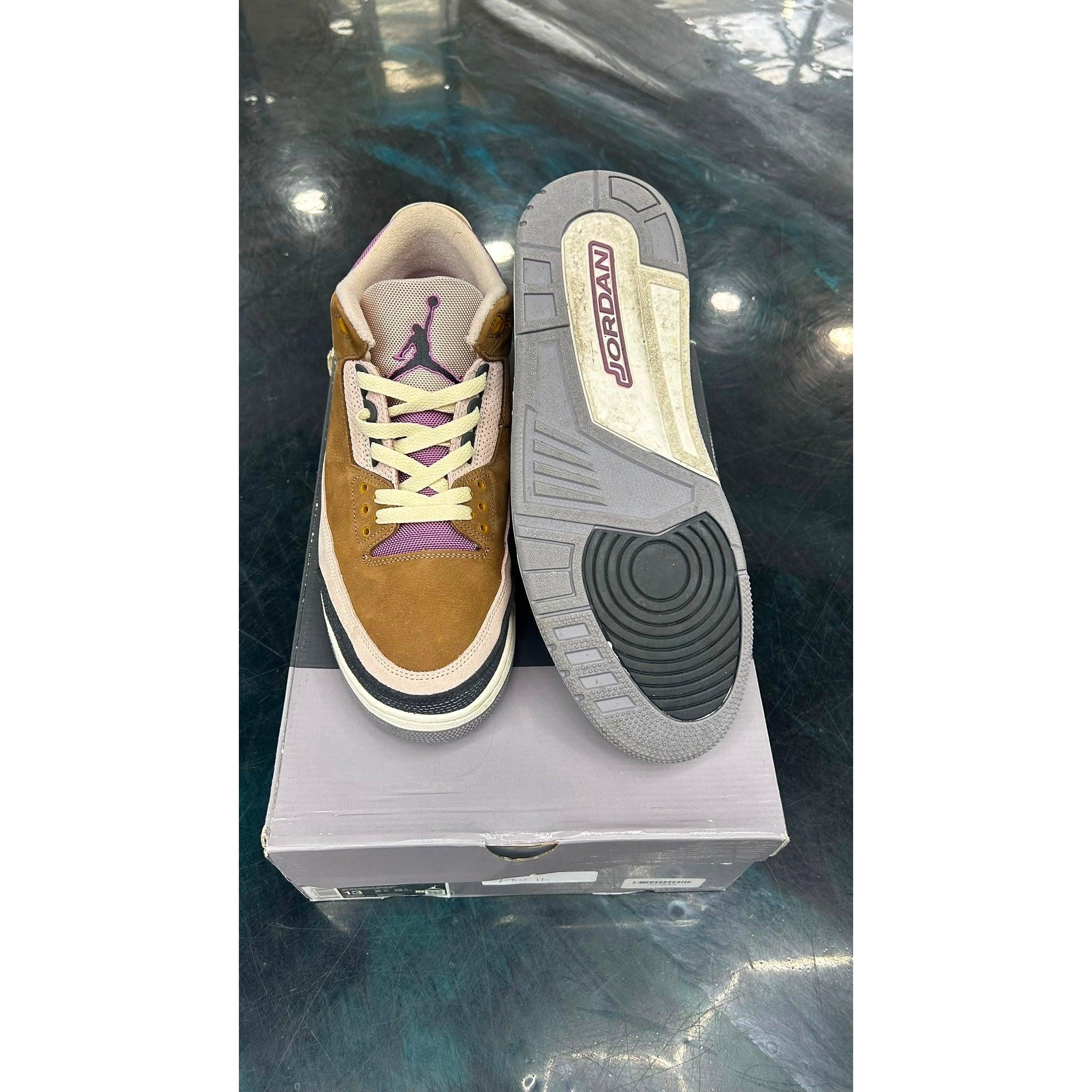 JORDAN 3 RETRO WINTERIZED ARCHEO BROWN PRE OWNED SIZE 13