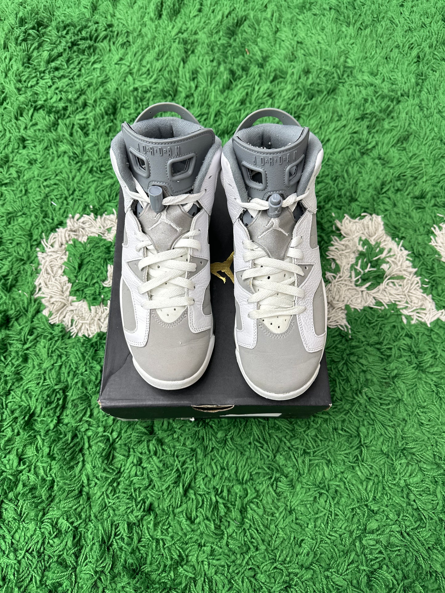 JORDAN 6 RETRO COOL GREY (GS) PRE-OWNED SIZE 7Y