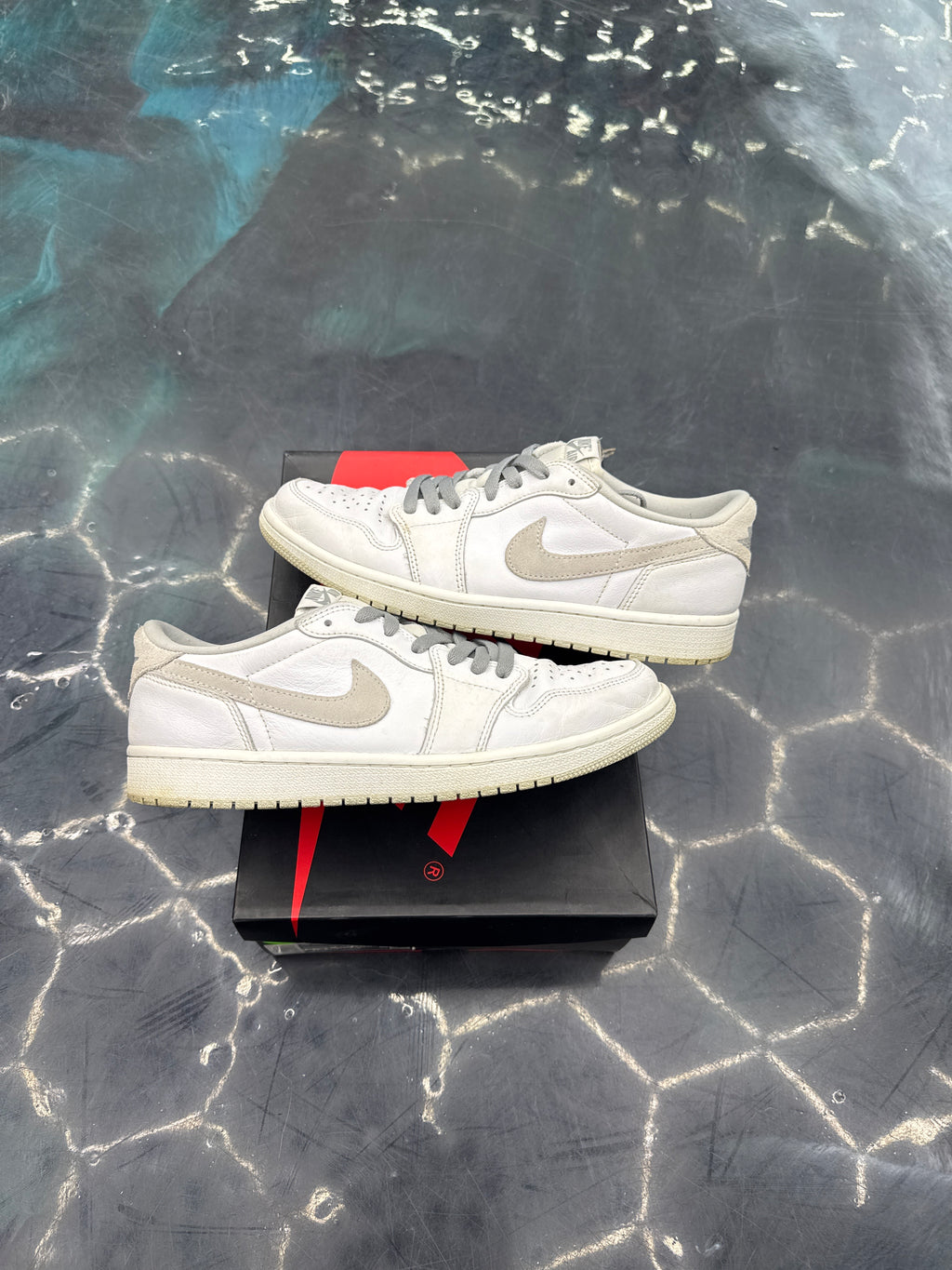 JORDAN 1 LOW OG NEUTRAL GREY (2021/2024) PRE OWNED SIZE 10