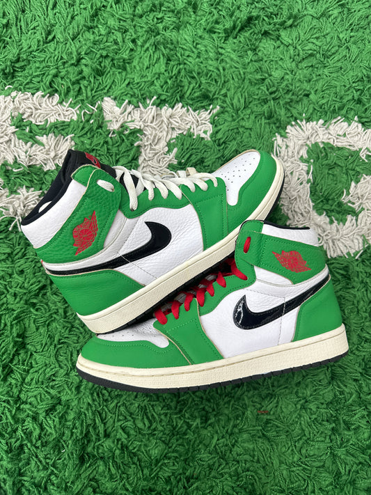 JORDAN 1 RETRO HIGH LUCKY GREEN (WOMEN’S) PRE-OWNED SIZE 11