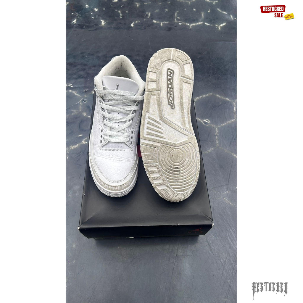 JORDAN 3 RETRO PURE MONEY PRE OWNED SIZE 8