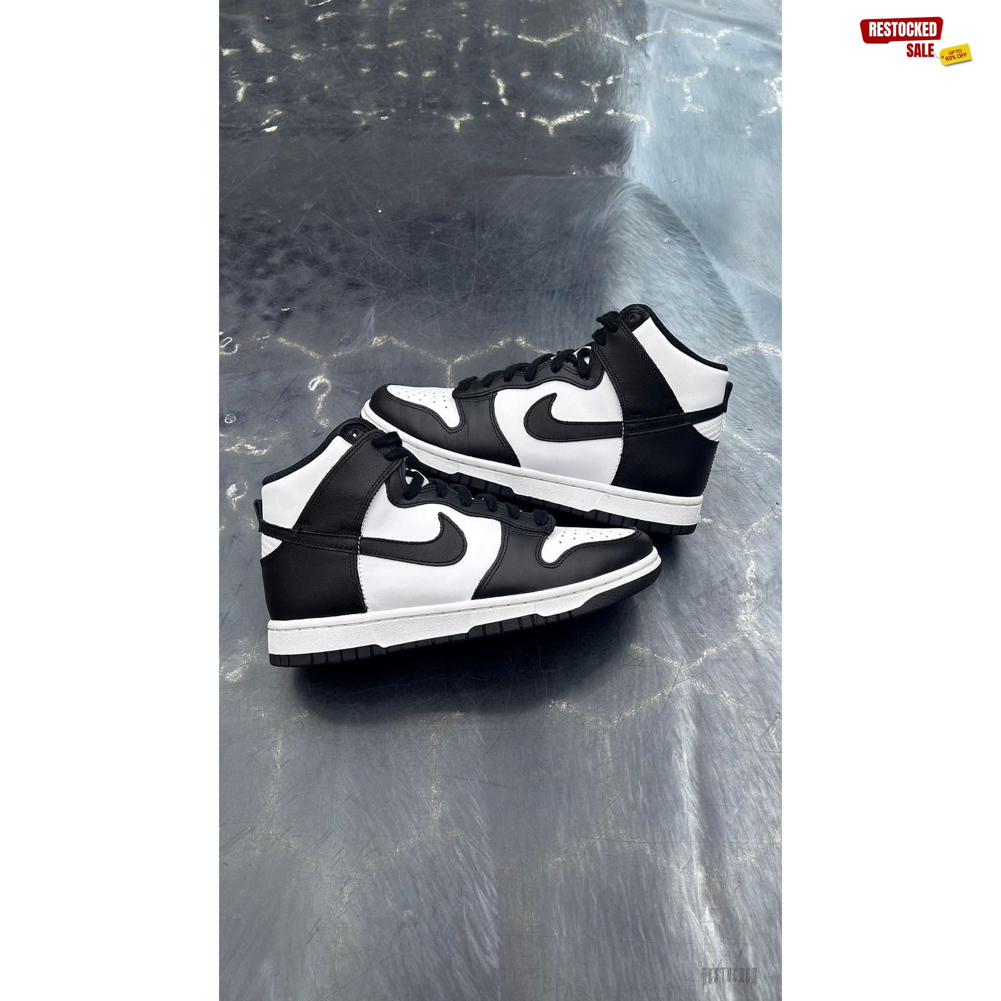 NIKE DUNK HIGH PANDA WOMENS PRE OWNED SIZE 7.5W