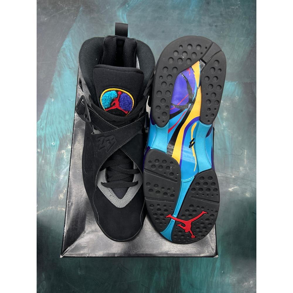 JORDAN 8 RETRO AQUA PRE OWNED SIZE 13