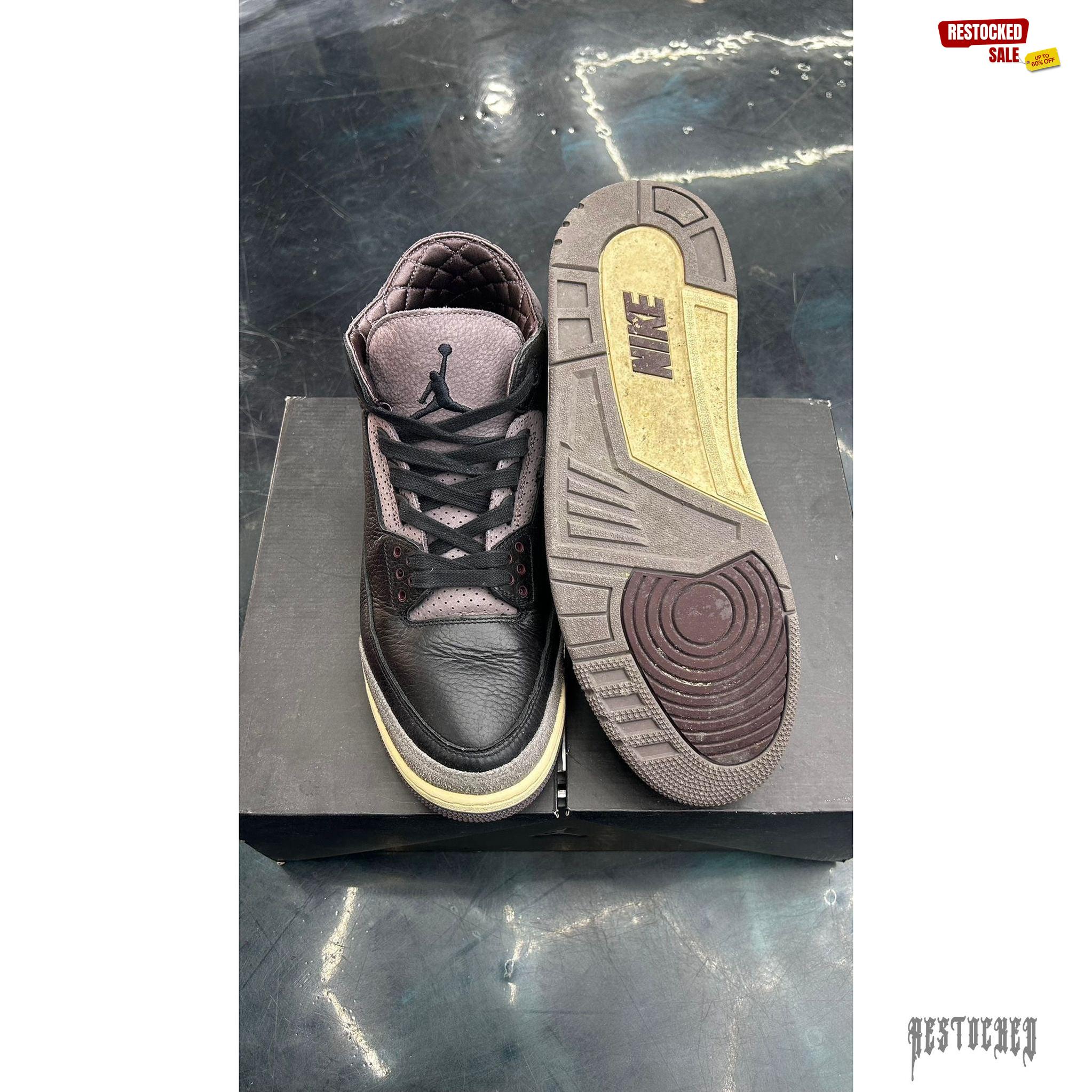 JORDAN 3 RETRO A MA MANIERE WHILE YOU WHERE SLEEPING PRE OWNED SIZE 13.5W 12M