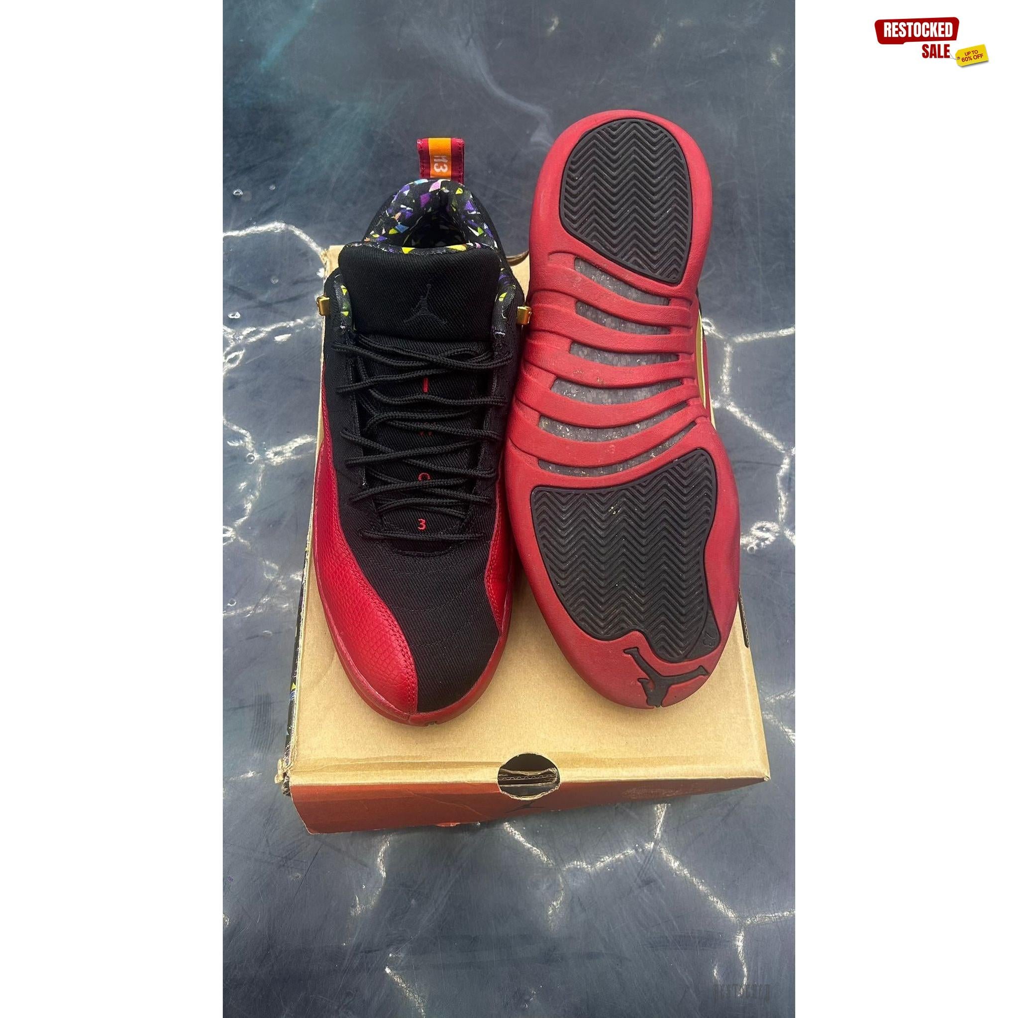 JORDAN 12 LOW SE SUPER BOWL LV PRE OWNED SIZE 10.5