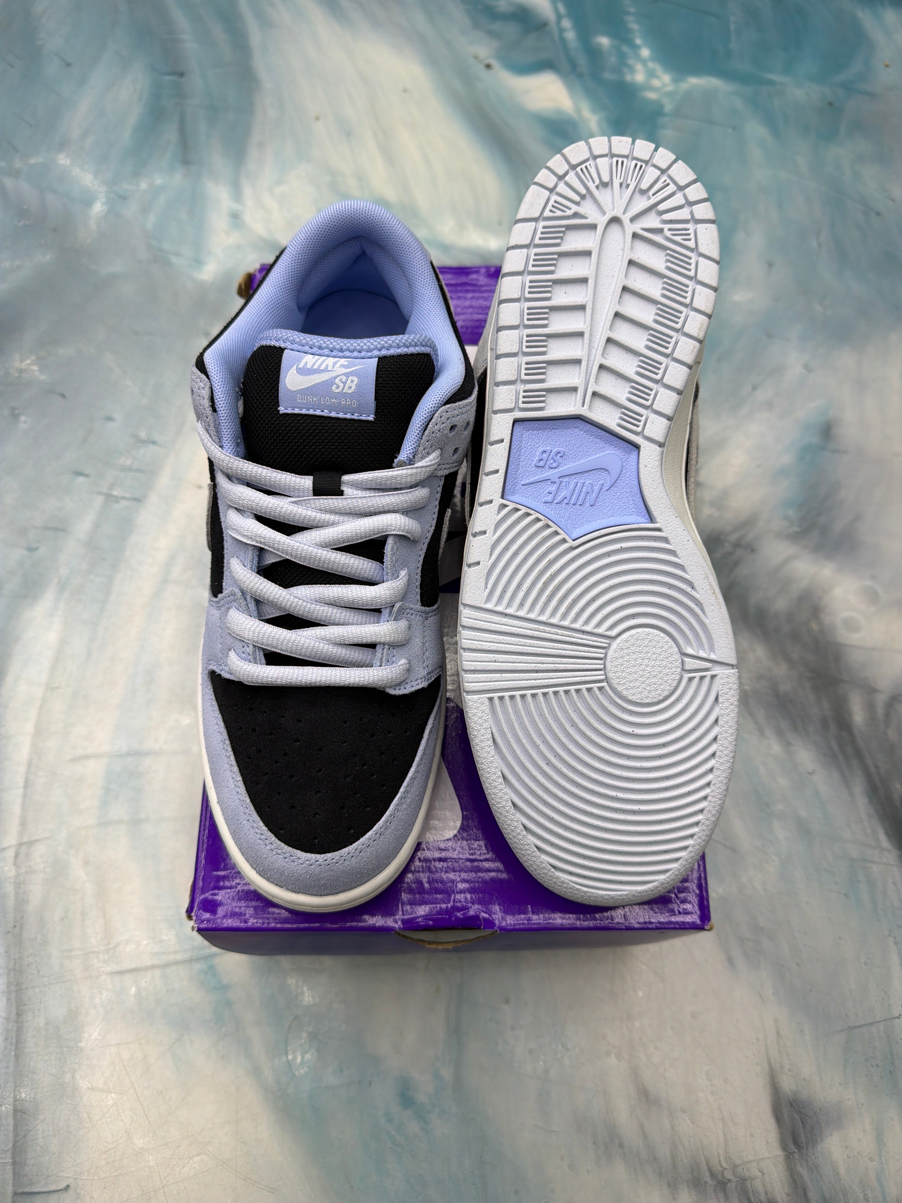 NIKE SB DUNK LOW BLACK ALUMINUM BRAND NEW FADED PAIR SIZE 8.5