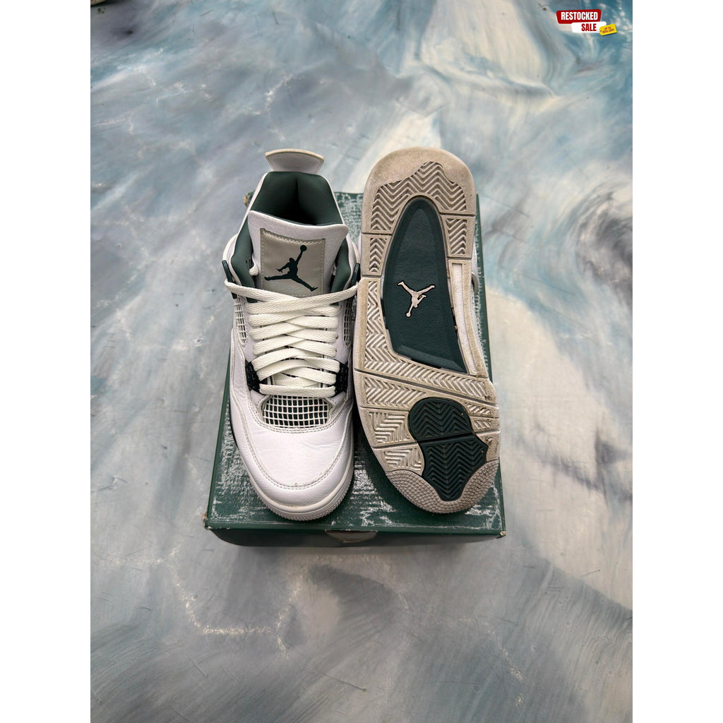 JORDAN 4 RETRO OXIDIZED GREEN PRE OWNED SIZE 7