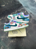 NIKE SB DUNK LOW FUTURA LABORATORIES BLEACJED AQUA BRAND NEW YELLOWING SIZE 11.5