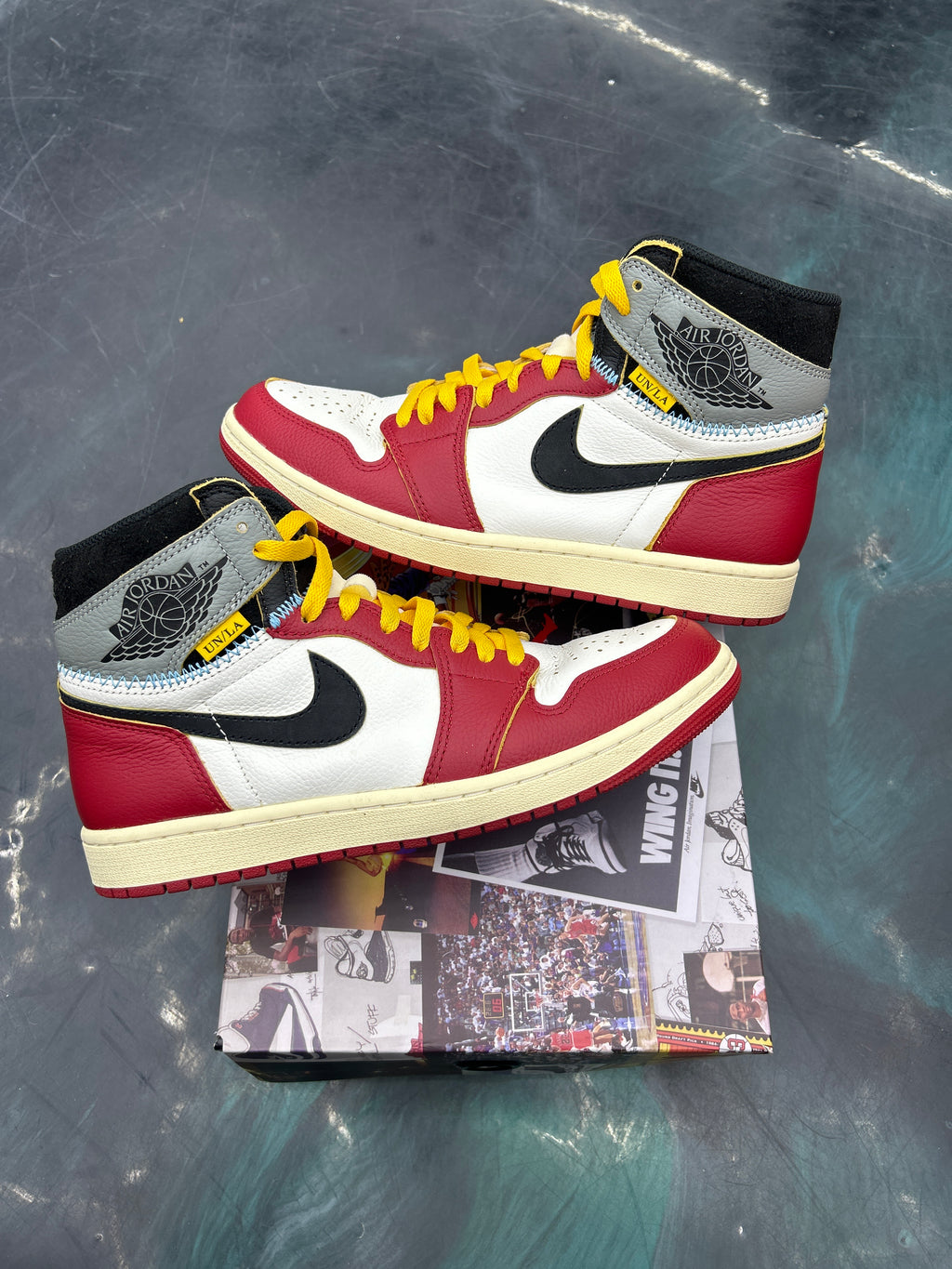 Jordan 1 Retro high OG union LA Chicago shadow pre-owned size 9.5