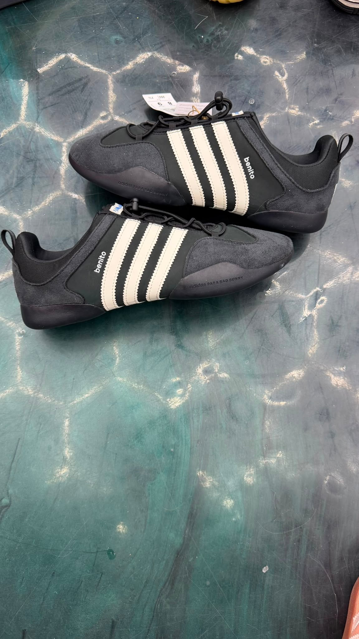 ADIDAS BALLERINA BAD BUNNY CHALKY BLACK BRAND NEW SIZE 8