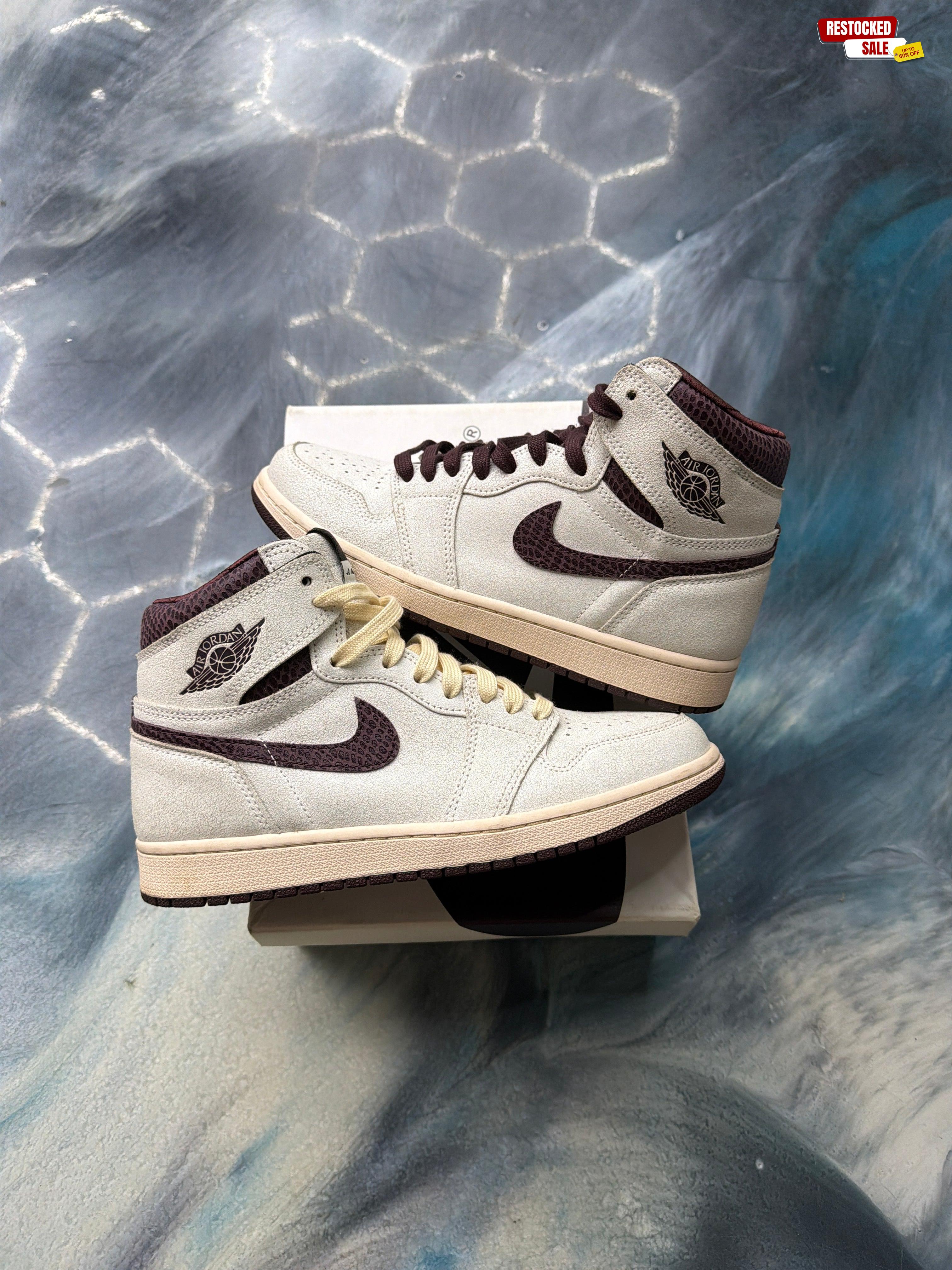 JORDAN 1 RETRO HIGH OG A MA MANIERE PRE OWNED SIZE 8.5