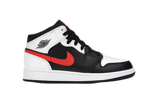 JORDAN 1 WHITE BLACK CHILE RED (GS)