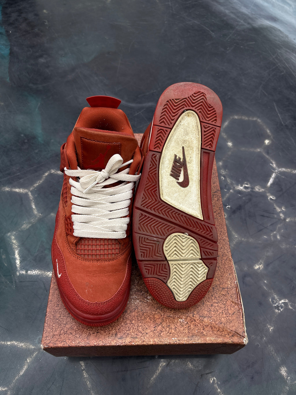 AIR JORDAN 4 RETRO OG SP NIGEL SYLVESTER BRICK BY BRICK PRE OWNED SIZE 8