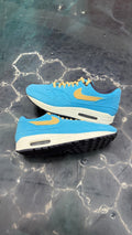 NIKE AIR MAX 1 CORDUROY BALTIC BLUE PRE OWNED SIZE 9.5 NO BOX