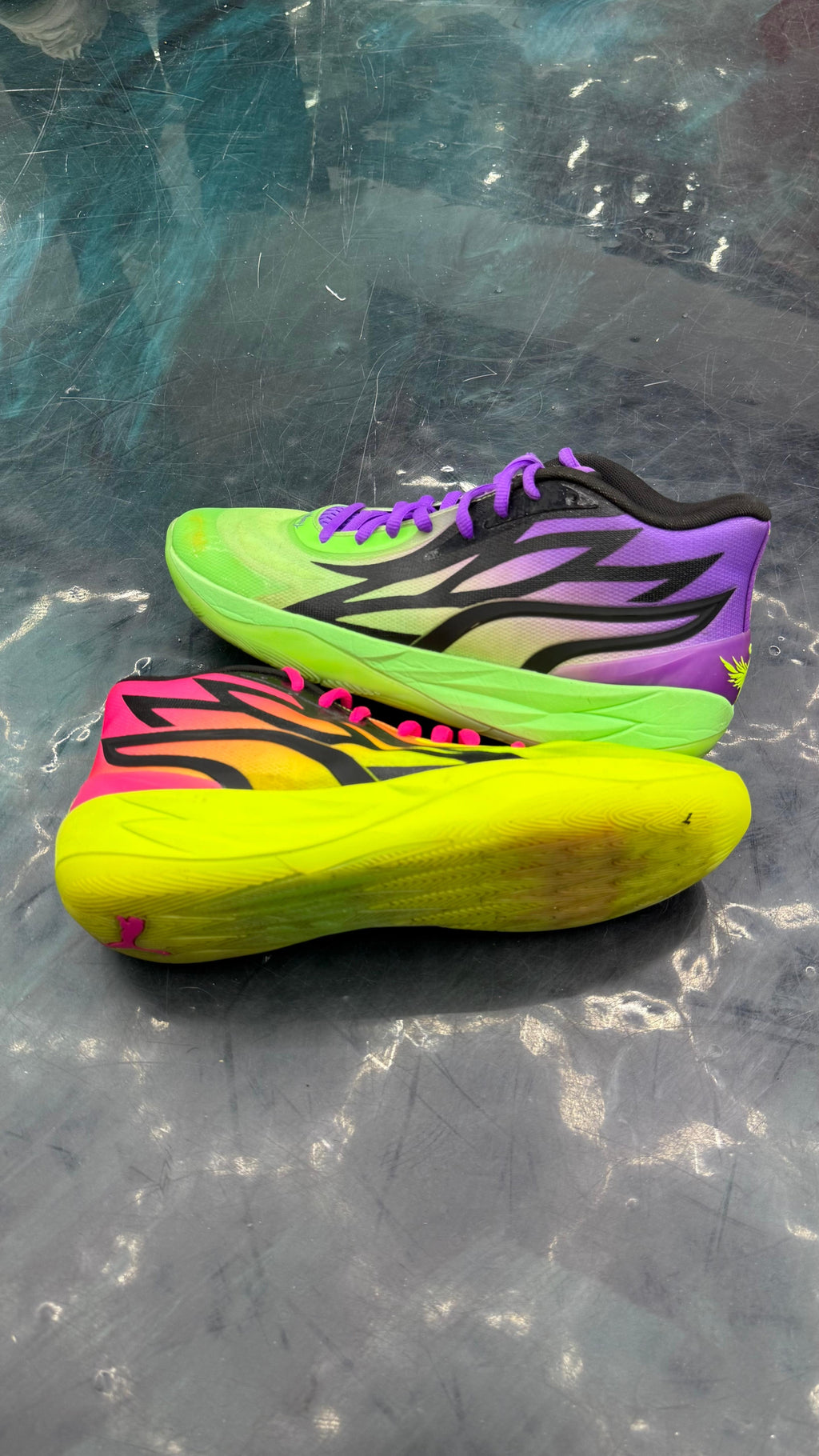 PUMA LAMELO BALL MB 02 RICK $ MORTY ADVENTURES PRE OWNED SIZE 13 NO BOX