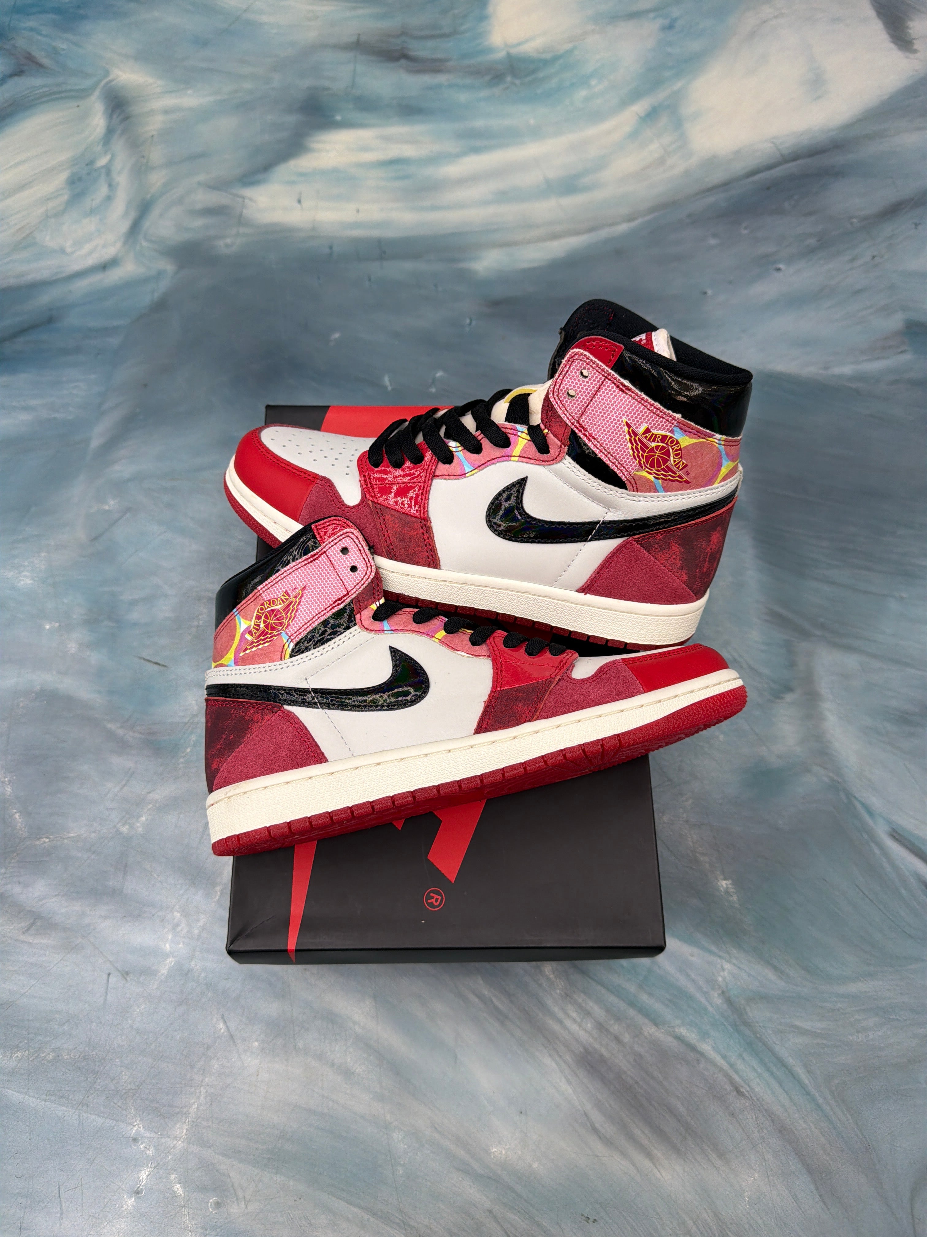 JORDAN 1 RETRO HIGH OG SPIDER-MAN ACROSS THE SPIDER VERSE BRAND NEW SIZE 7.5