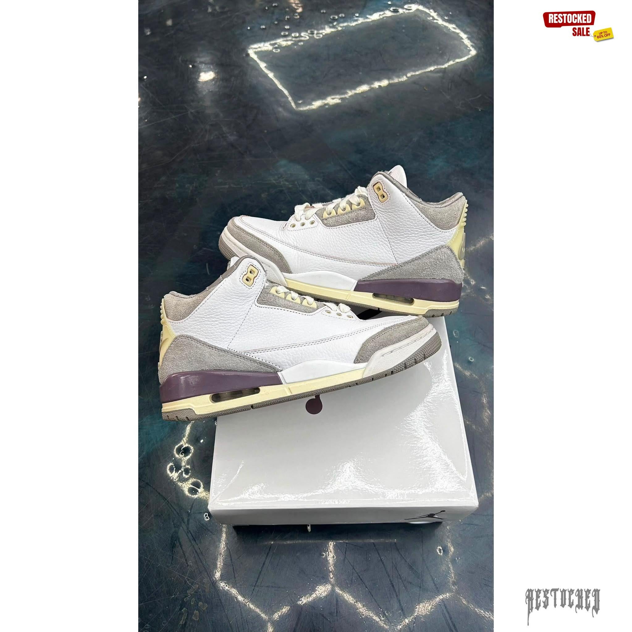 JORDAN 3 RETRO SP A MA MANIERE (WOMENS) PRE OWNED SIZE 8.5W 7M