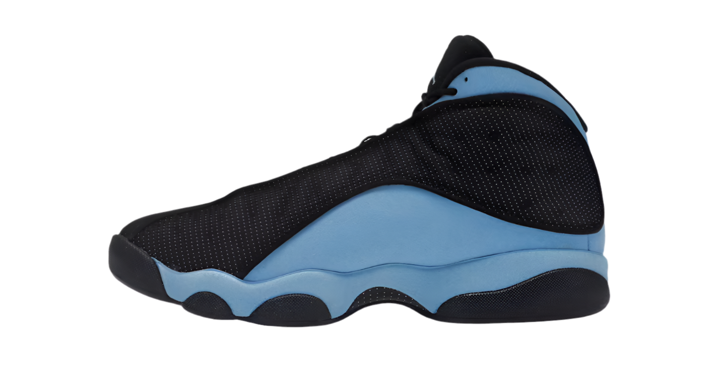 JORDAN 13 RETRO BLACK UNIVERSITY BLUE