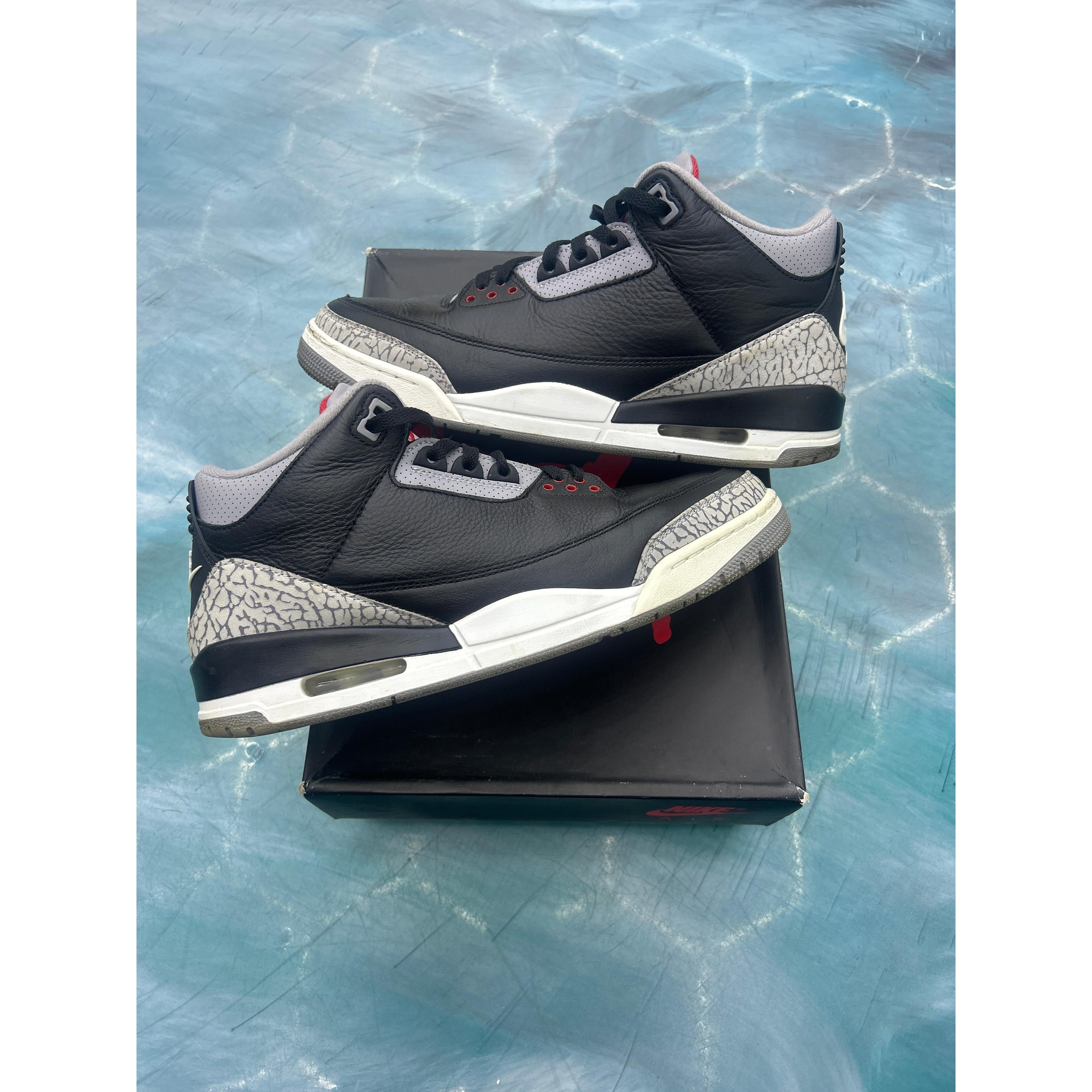 JORDAN 3 RETRO OG BLACK CEMENT (2024) PREOWNED SIZE 11.5