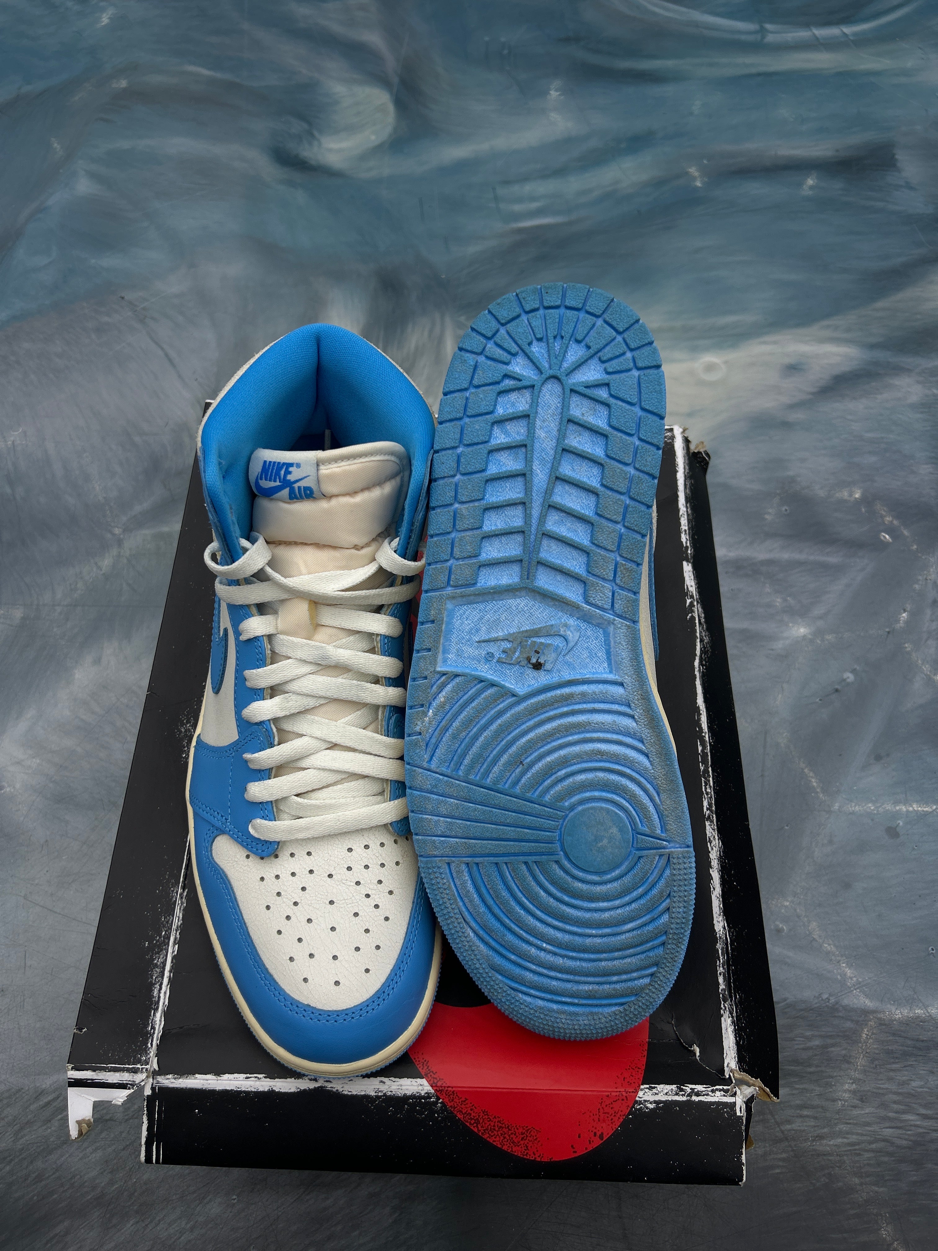 JORDAN 1 RETRO HIGH OG UNC REIMAGINED SIZE 10 PRE OWNED