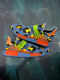 ADIDAS NMD HU PHARRELL ANIMAL PRINT ALTERED BLUE PRE OWNED SIZE 10 NO BOX